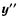 $\vec{y''}$