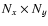 $N_x\times N_y$