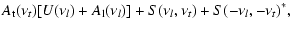 $\displaystyle A_{\rm t}(\nu_t)[U(\nu_l)+A_{\rm l}(\nu_l)]
+ S(\nu_l, \nu_t)
+ S(-\nu_l, -\nu_t)^*,$