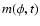 $m(\phi, t)$