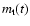 $m_{\rm t}(t)$