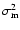 $\sigma^2_{\rm m}$