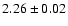 $2.26\pm0.02$