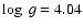 $\log~g=4.04$