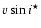 $v \sin i^{\star}$