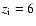 $z_{{\rm i}}=6$