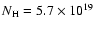 $N_{\rm H}=5.7 \times 10^{19}$