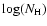 $\log(N_{\rm H})$