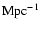 ${\rm
Mpc}^{-1}$