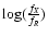 $\log (\frac{f_X}{f_R})$