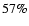 $57\%$