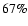 $67\%$