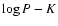 $\log P-K$