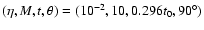 $(\eta,M,t,\theta)=(10^{-2},10,0.296t_0,90^\circ)$