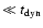 $\ll t_{\rm dyn}$