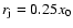 $r_{\rm j}=0.25x_0$
