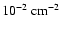 $10^{-2} \> {\rm cm}^{-2}$