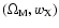$(\Omega _{\rm M},w_{\rm X})$