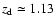 $z_{\rm d} \simeq 1.13$