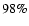 $98\%$