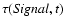 ${\tau}({\it Signal},t)$