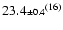 $23.4{\scriptstyle\pm 0.4}^{(16)}$