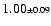 $1.00 {\scriptstyle\pm 0.09}$