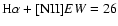 ${\rm H\alpha+[NII]}EW=26$