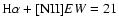 ${\rm H\alpha+[NII]}EW=21$