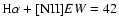 ${\rm H\alpha+[NII]}EW=42$
