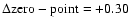 $\rm\Delta zero-point=+0.30$