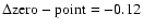 $\rm\Delta zero-point=-0.12$