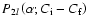 $P_{2l}\left( \alpha ;C_{\rm i}-C_{\rm f}\right)$