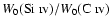 $W_{0}(\mbox{Si~{\sc iv}})/W_{0}(\mbox{C~{\sc iv}})$