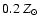 $0.2~Z_{\odot}$