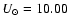 $U_\odot=10.00$