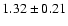 $1.32\pm0.21$