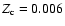 $Z_{\rm c}=0.006$