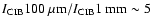 ${I_{\rm CIB}100~\rm\mu m} / {I_{\rm CIB} 1~\rm mm} \sim 5$