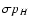 $\sigma p_H$