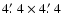 $4\hbox{$.\mkern-4mu^\prime$ }4 \times 4\hbox{$.\mkern-4mu^\prime$ }4$