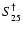 $S_{25}^\dagger$