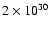 $2\times10^{30}$