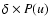 $\delta\times P(u)$