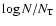 $\log N/N_{\rm T}$