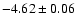 $-4.62\pm0.06$