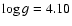 $\log
g = 4.10$
