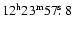 $\rm 12^h23^m57\hbox{$.\!\!^{\rm s}$ }8$