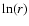 $\ln(r)$