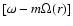 $[\omega-m\Omega(r)]$